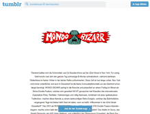 Tablet Screenshot of mondobizarr.com